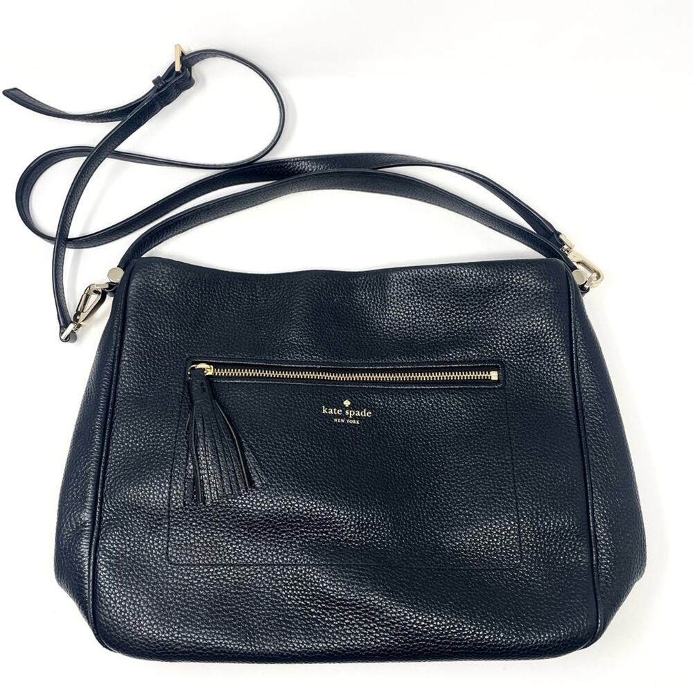 Kate Spade New York Michaela Chester Street Crossbody Tote Bag in Black Leather - Picture 5 of 13
